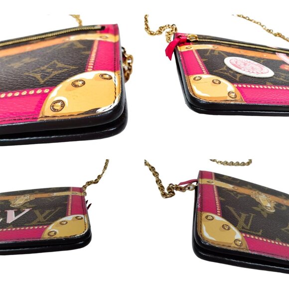 211861AN (S6) Louis Vuitton Shoulder Bag Weekend Brown Monogram - Picture 5 of 10